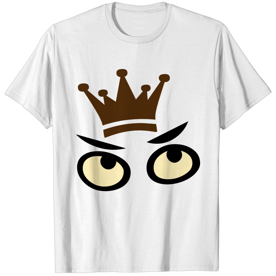 crown eyes king T-shirt