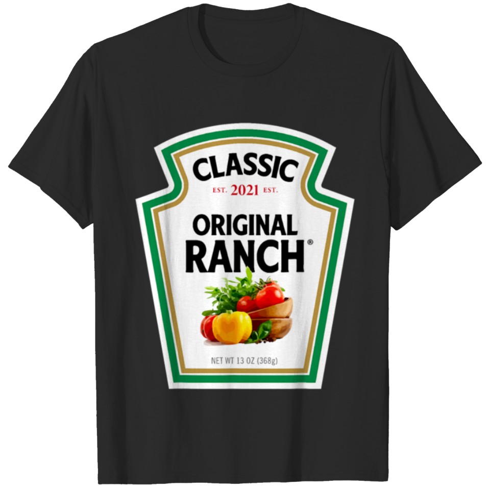 Ranch Sauce Green Salad Dressing Halloween T-shirt
