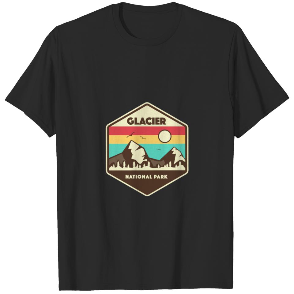 Glacier National Park Retro T-shirt