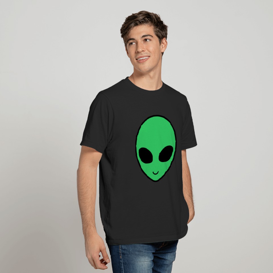 Alien Funny green Cute T-shirt