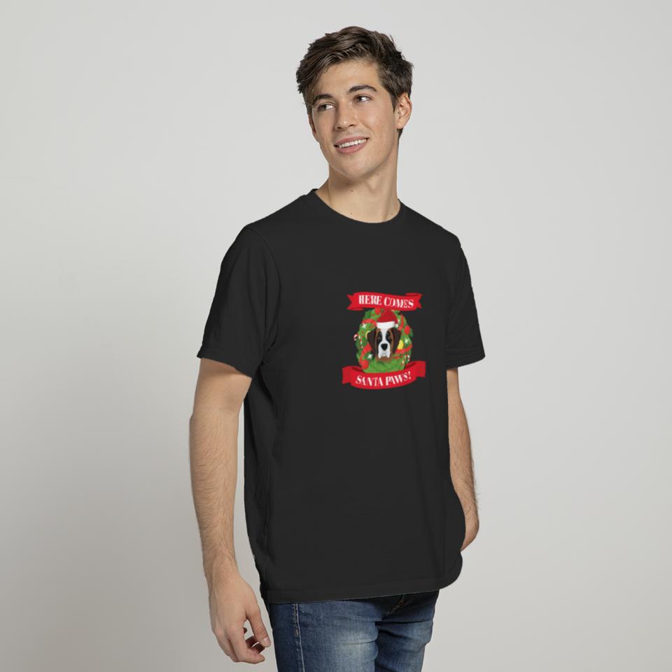 Christmas Design for St. Bernard Lovers T-shirt