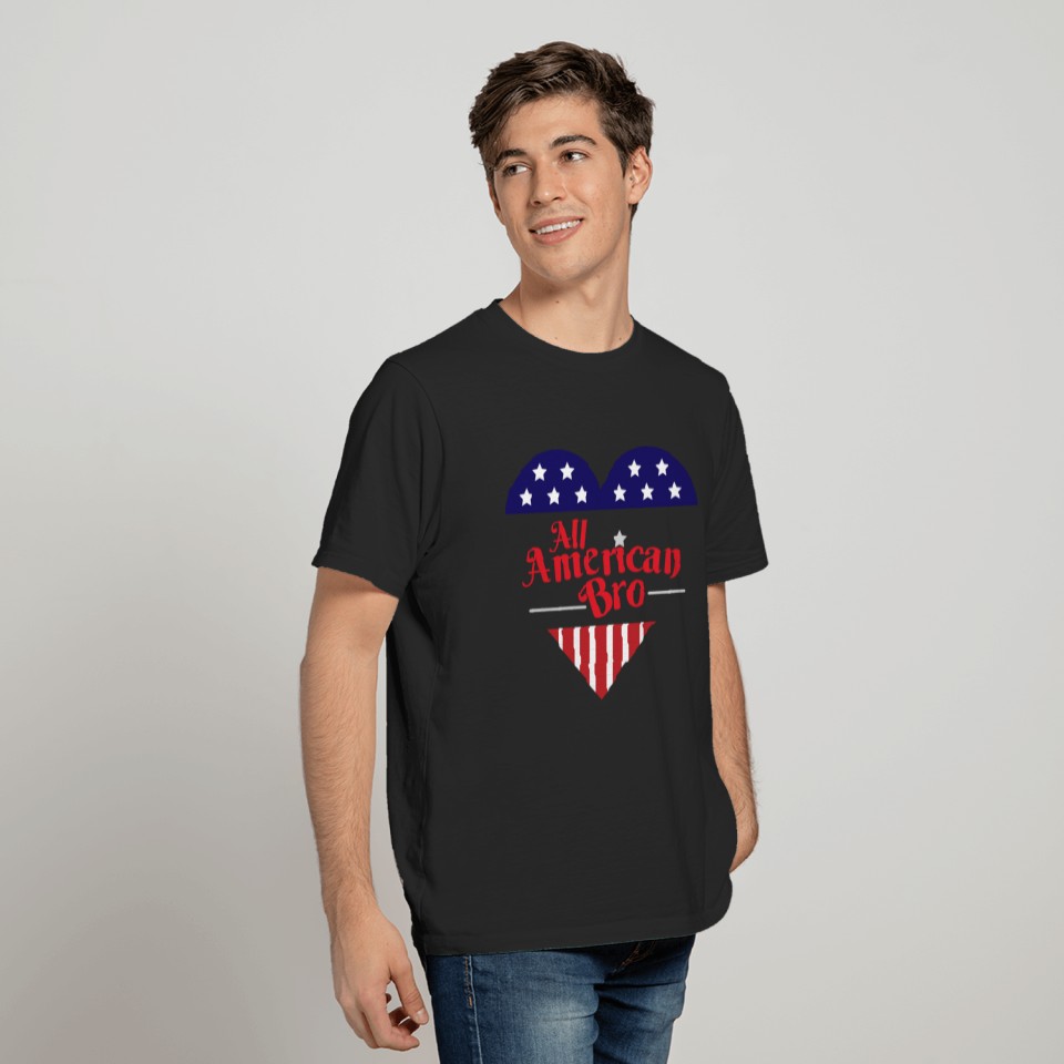 All American Bro 4th of July T-shirt
