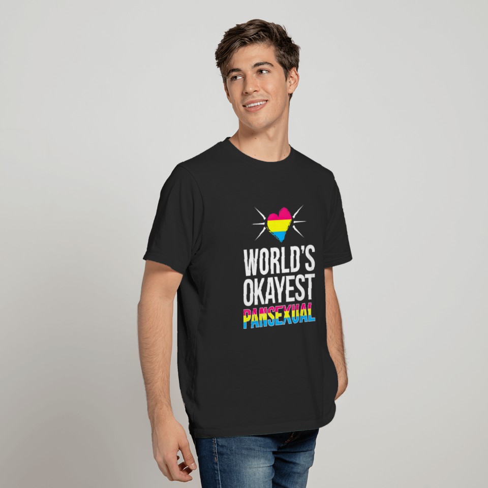 Worlds Okayest Pansexual Cute T-shirt