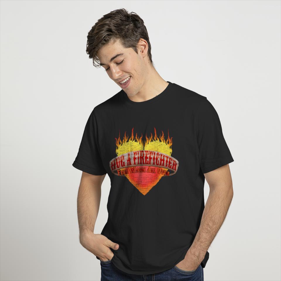 Firefighter Heart T-shirt