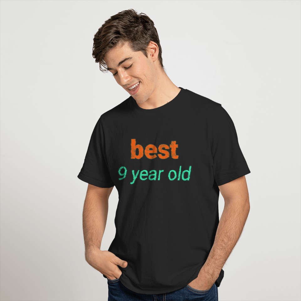 best 9 year old army brofist bro pew best son T-shirt