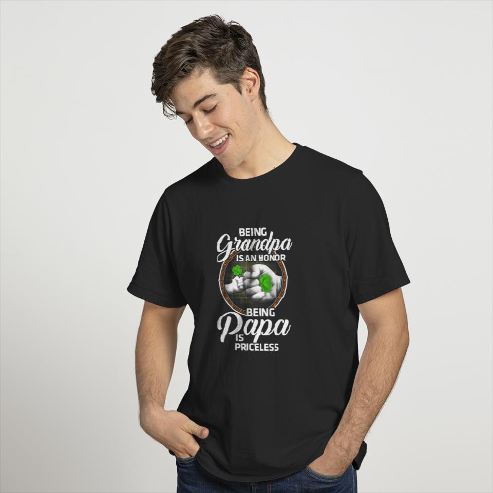 Being Grandpa Is An Honor Being Papa Is Priceless T-shirt