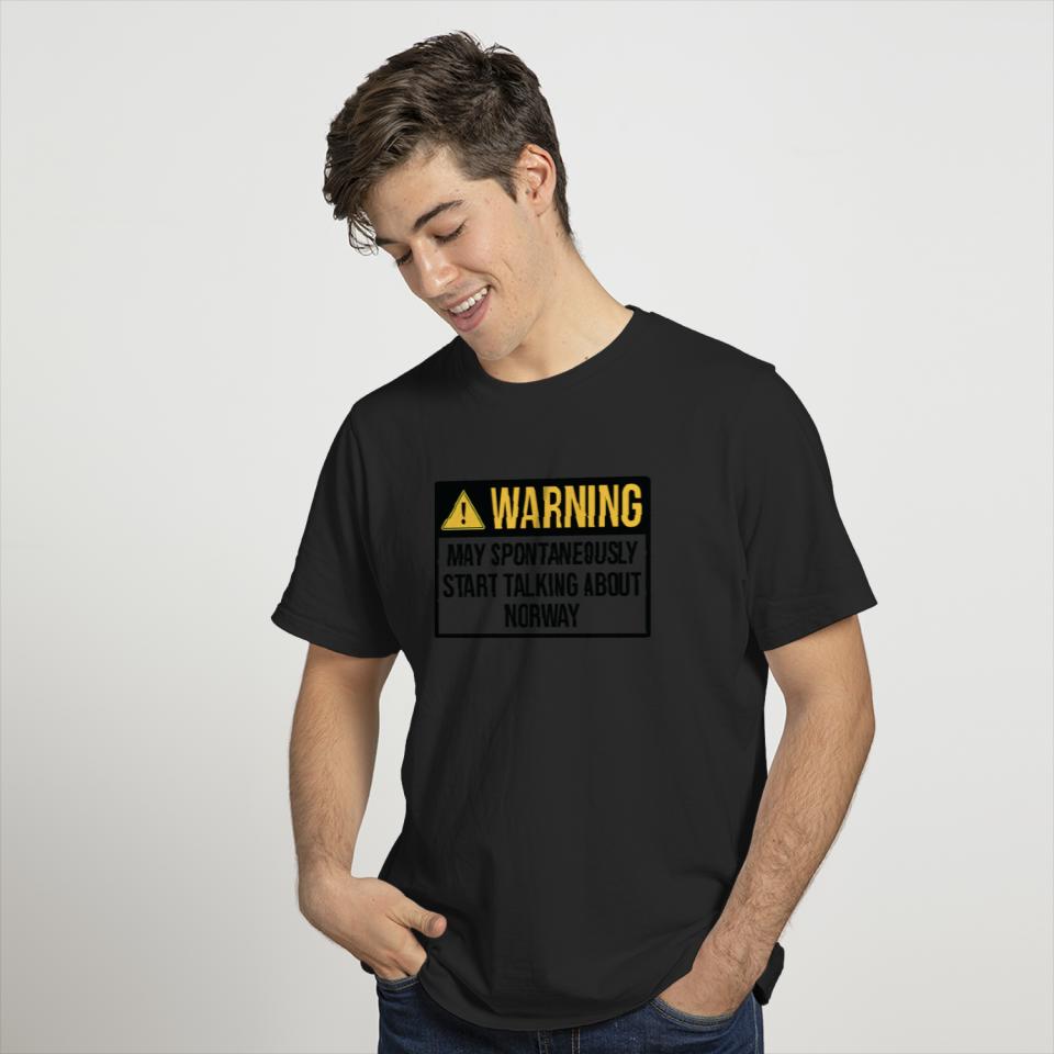 Norway Funny Warning For Norwegian Family T-shirt