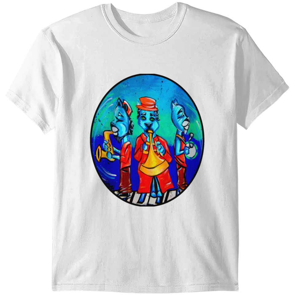 Blue Cat Trio Band T-shirt