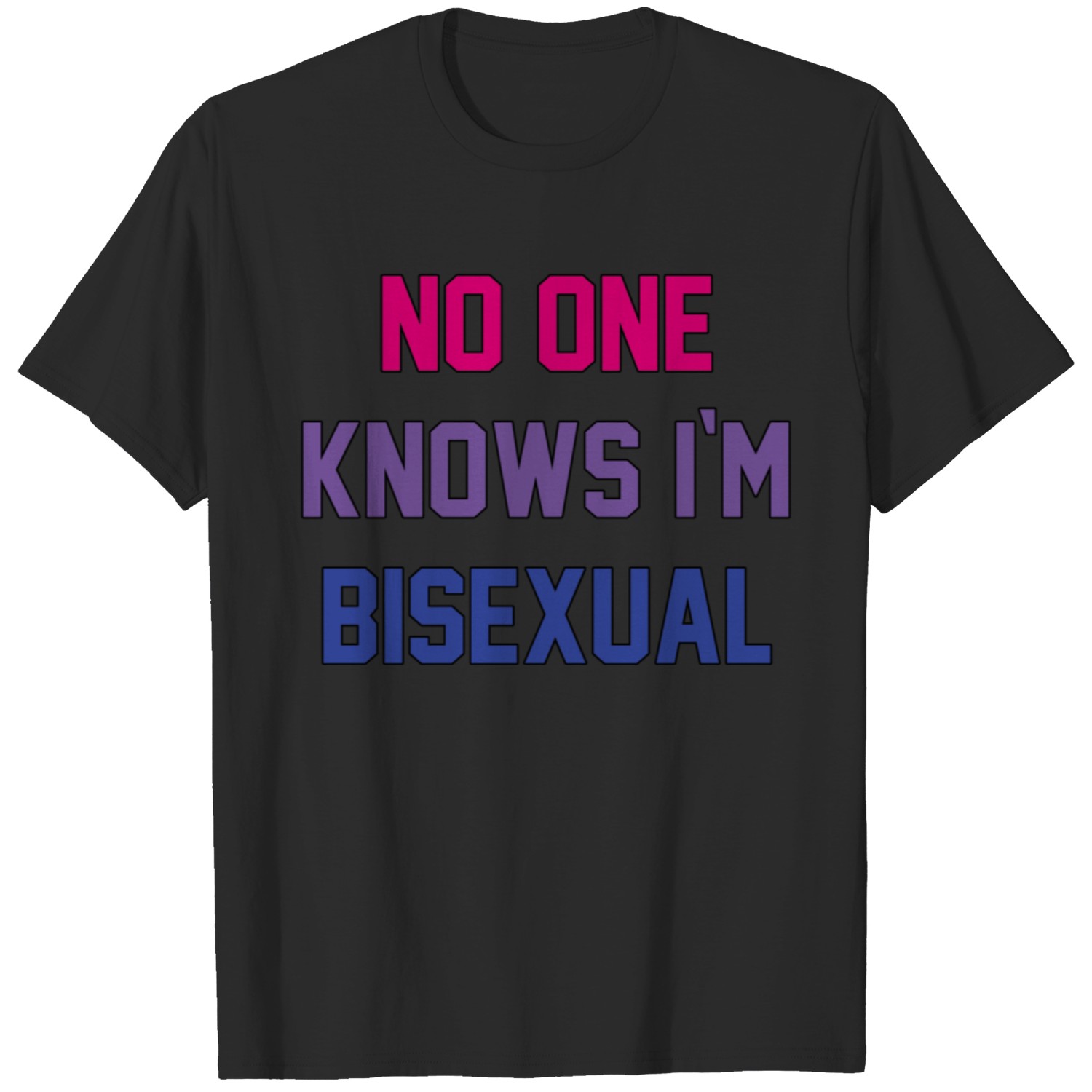 Bisexual Bi Pride Funny Gay Lesbian LGBTQ Clothing Gifts T-Shirt