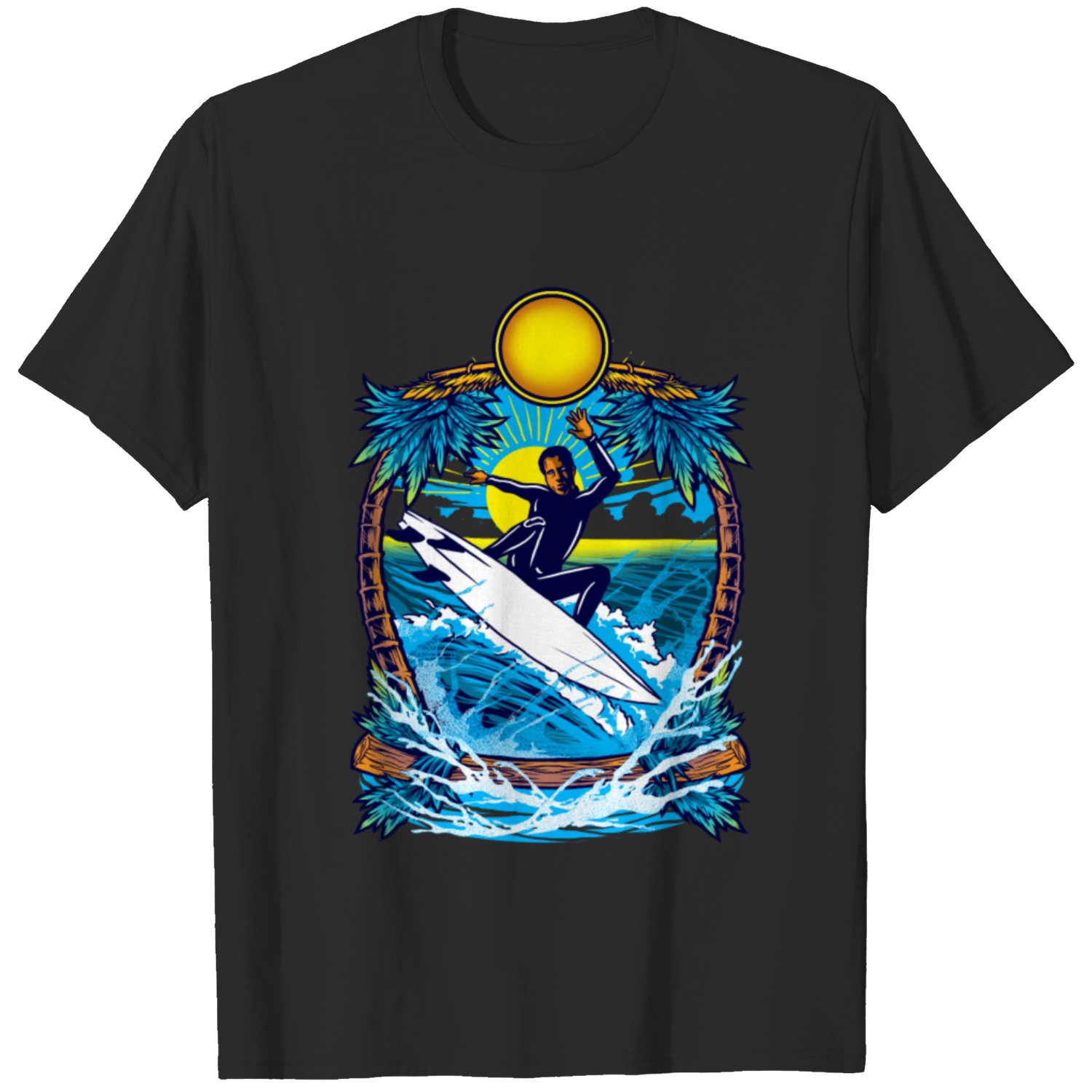 Blue surfer T-shirt