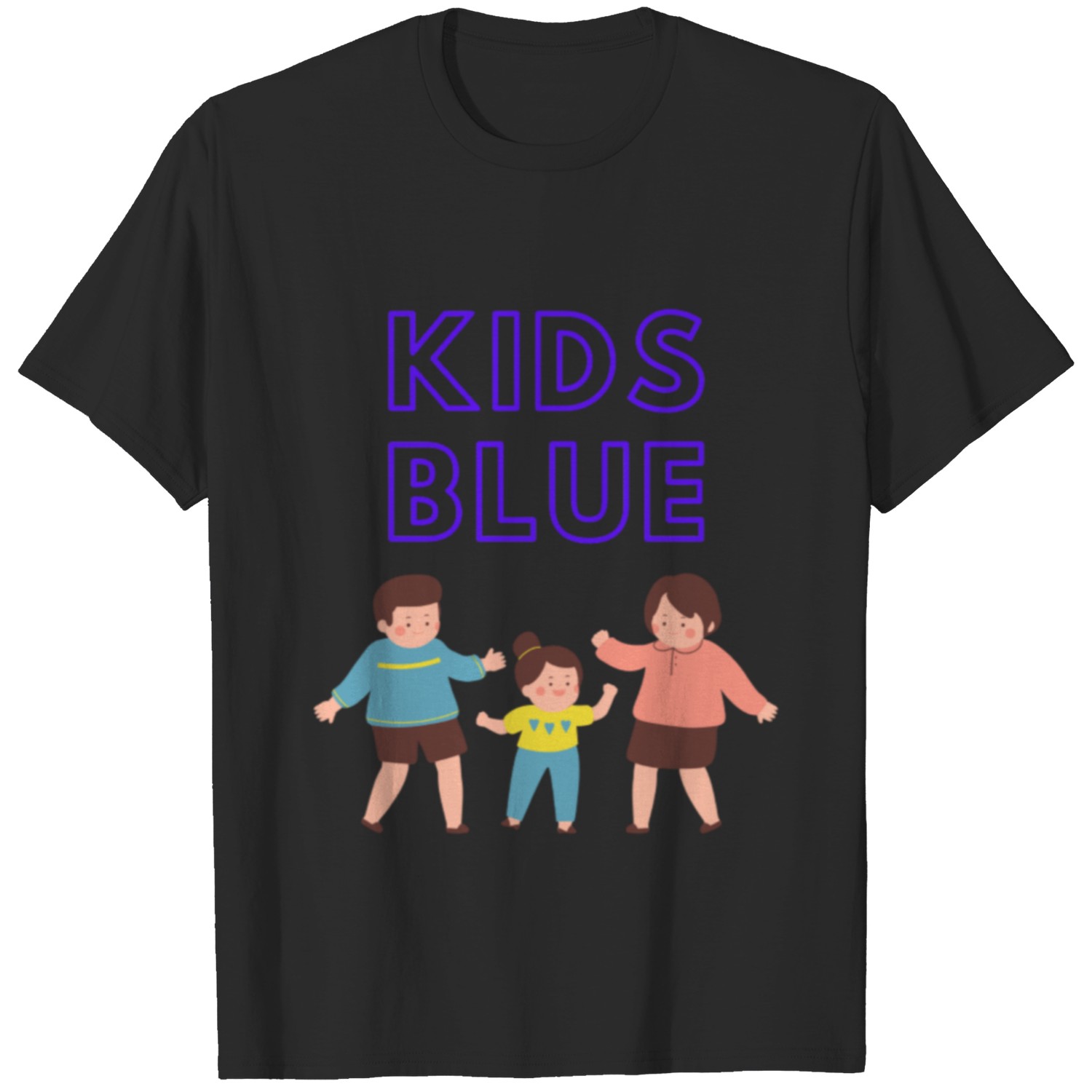 kids blue T-shirt