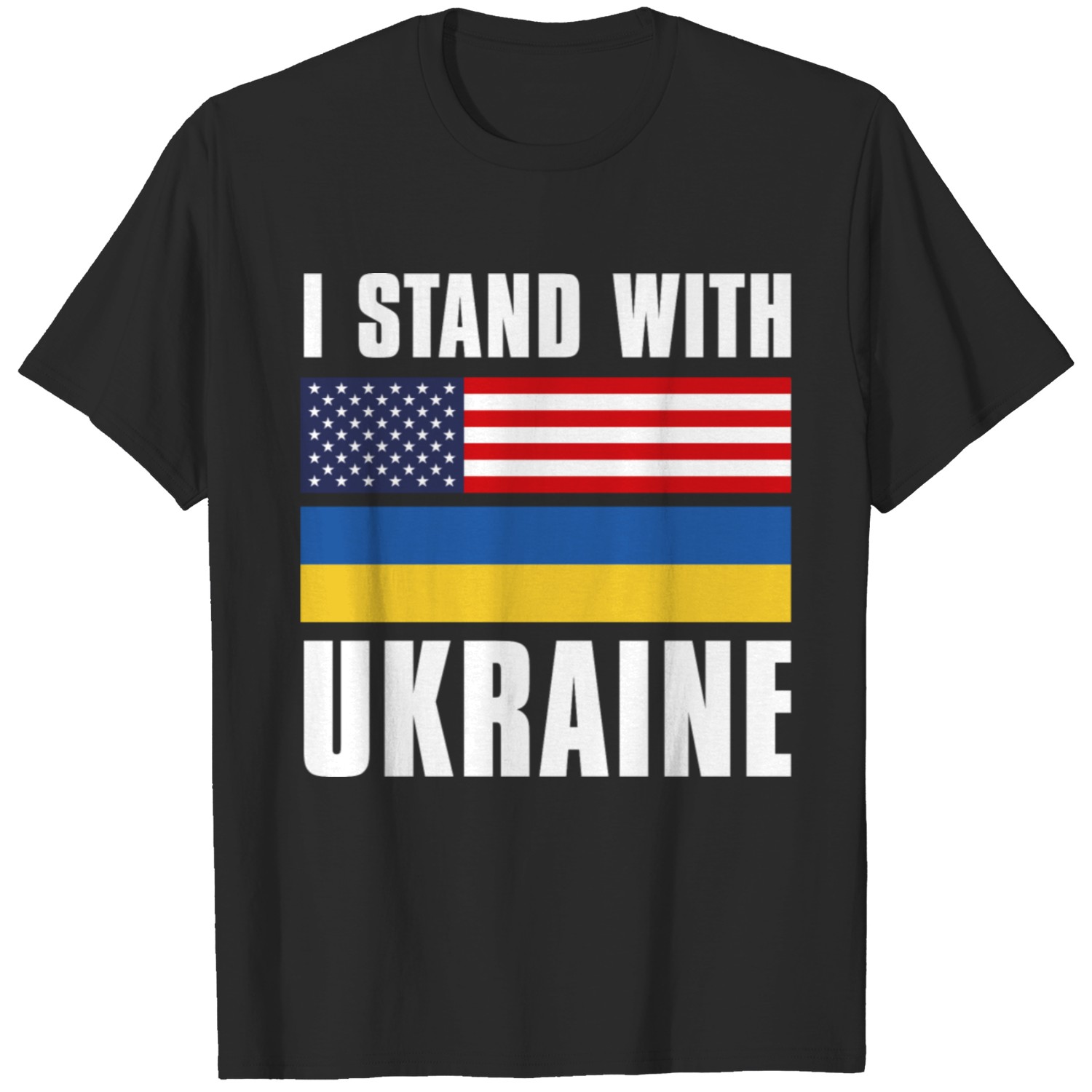 I Stand With Ukraine USA T-shirt