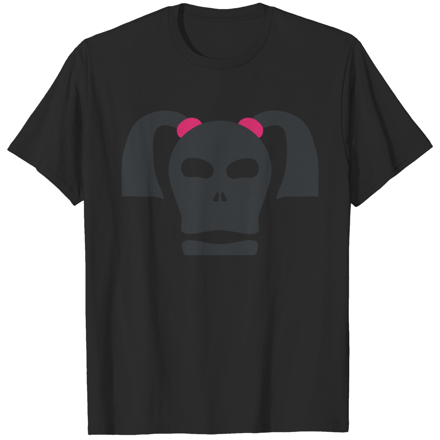 pigtails skull T-shirt