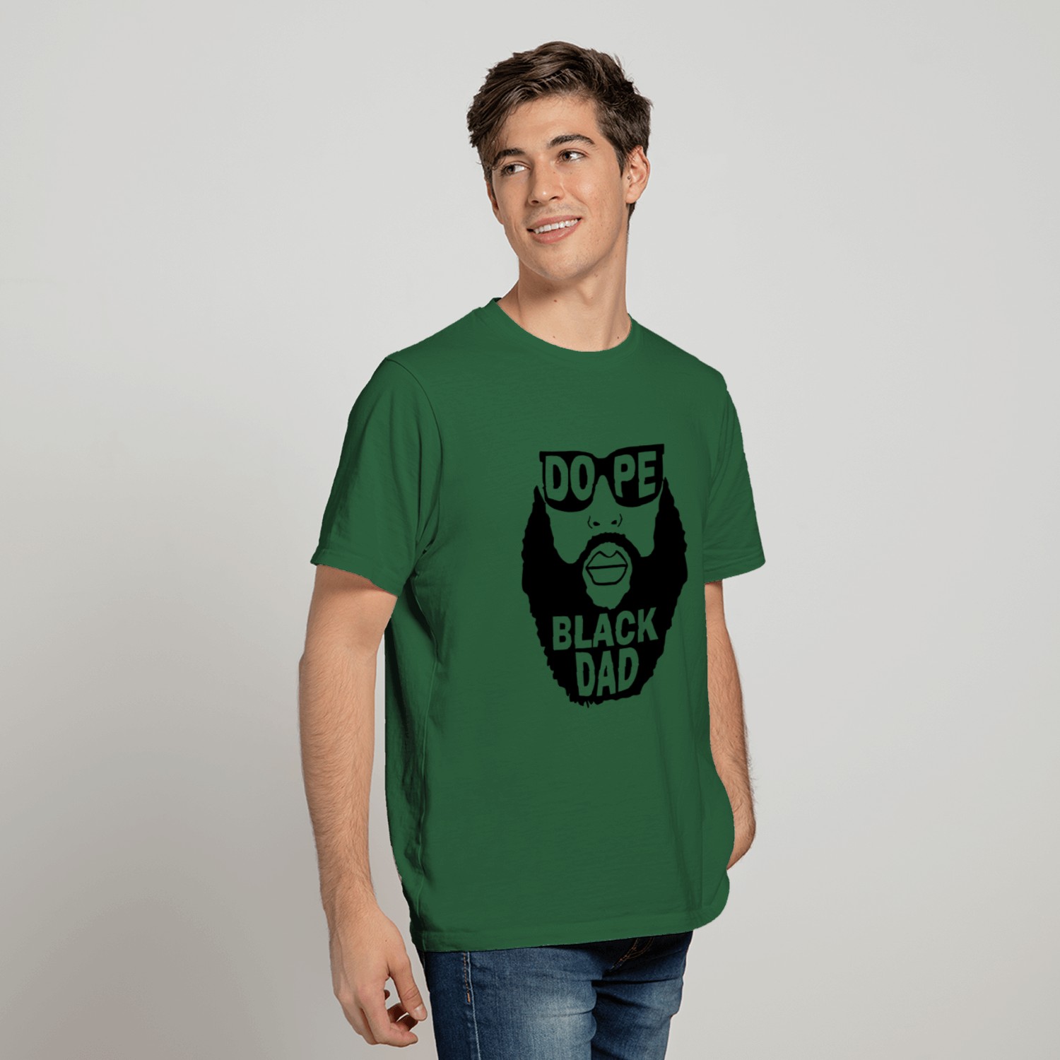 Dope Black Dad Gift Father's Day T Shirt