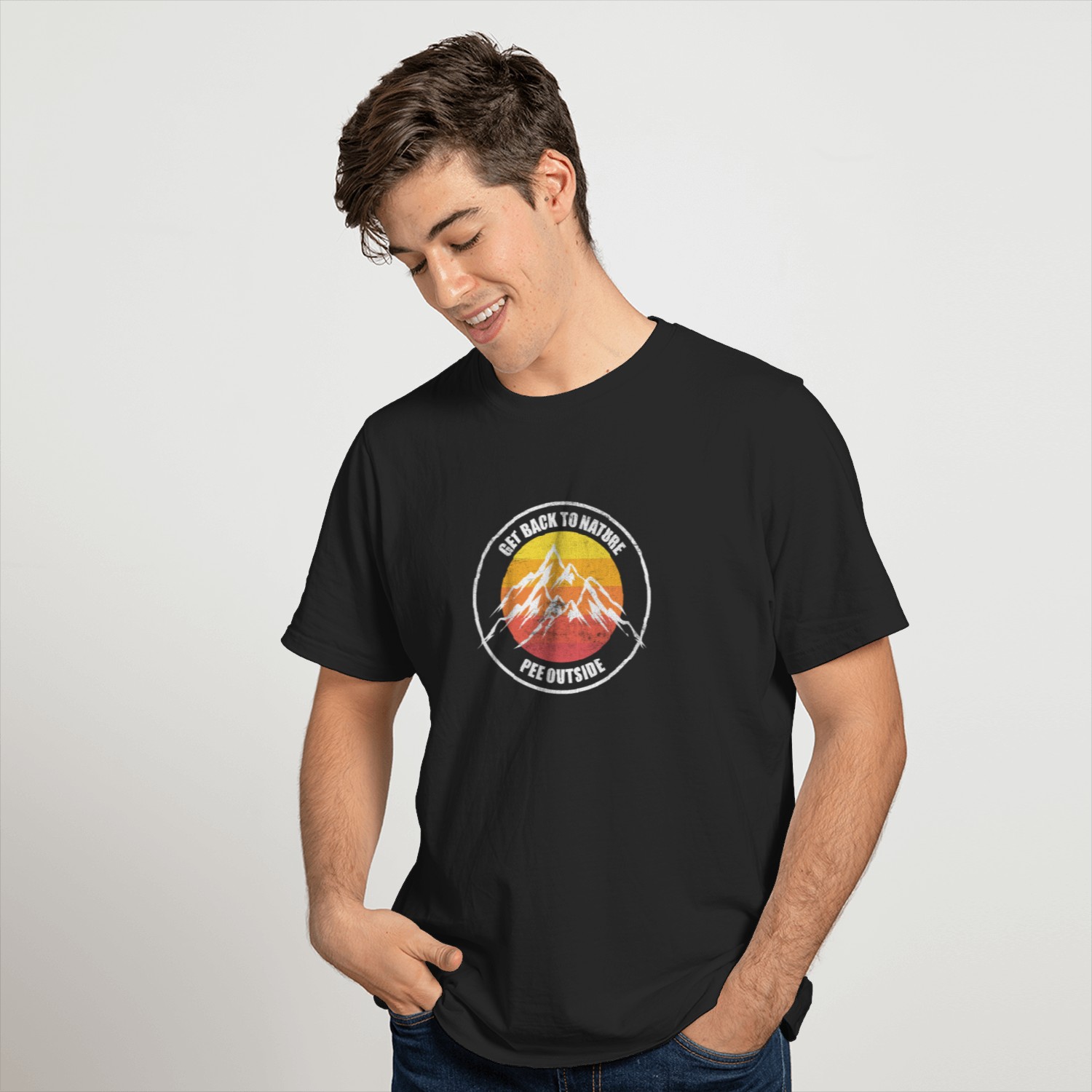 Funny hiking backpacking outdoors T-shirt