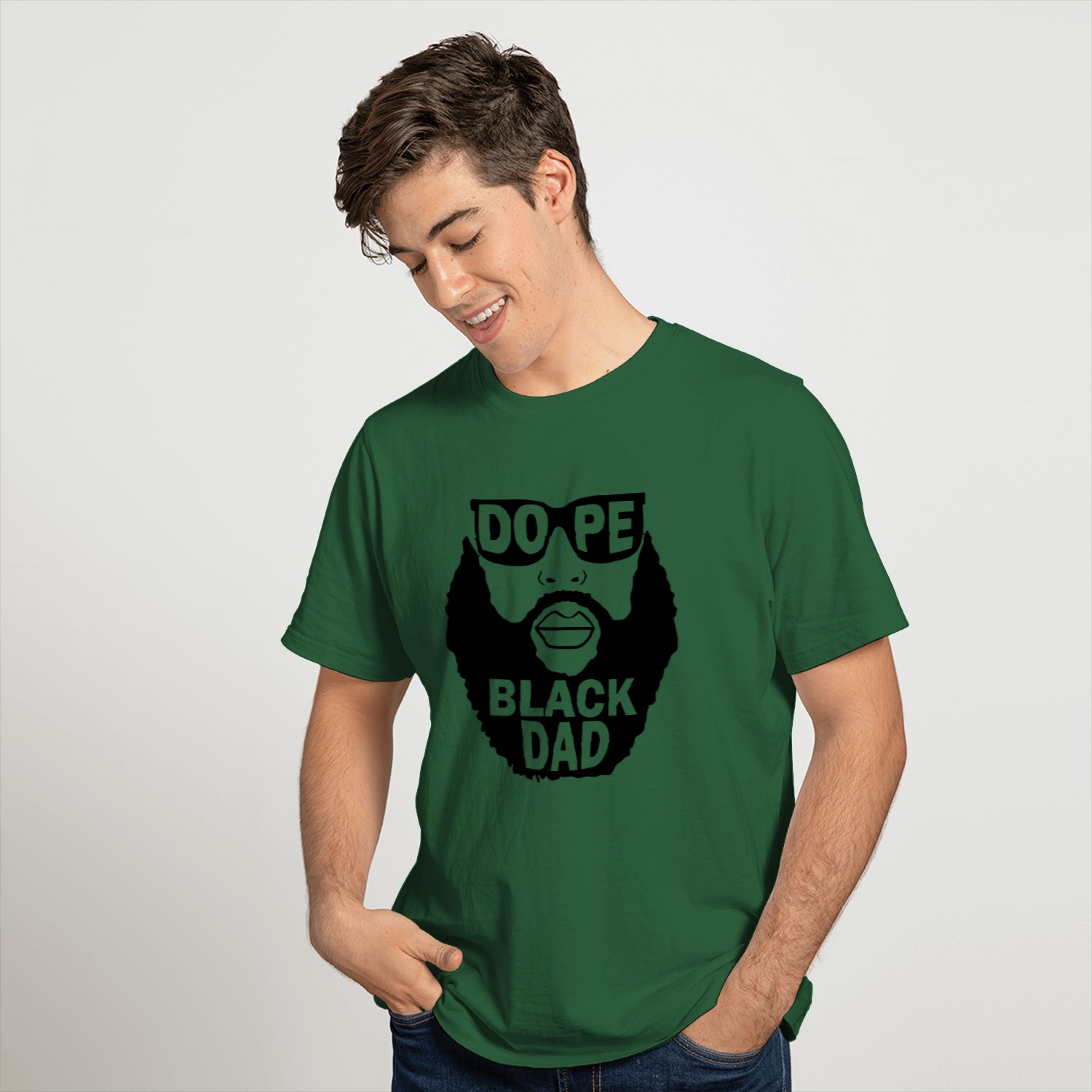 Dope Black Dad Gift Father's Day T Shirt